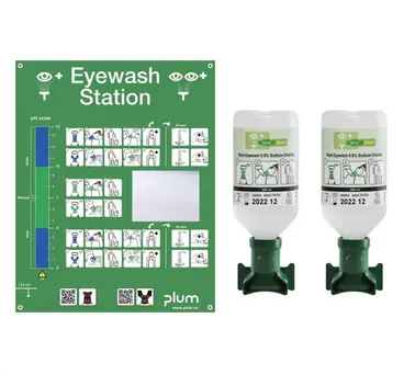 [EPI0013] STATION MURALE ANTI-POUSSIERES 2 FLACONS LAVE-OEIL PLUM