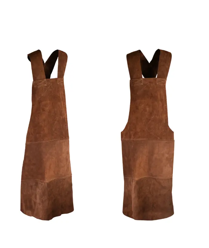 [EPI0662] TABLIER DE SOUDURE EN CROUTE DE CUIR 90x60